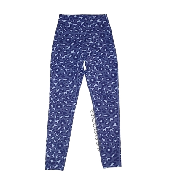 Aerie offline blue leopard print leggings - Picture 2 of 6